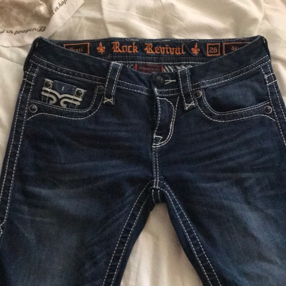 Rock Revival Skinny Jeans, size 26